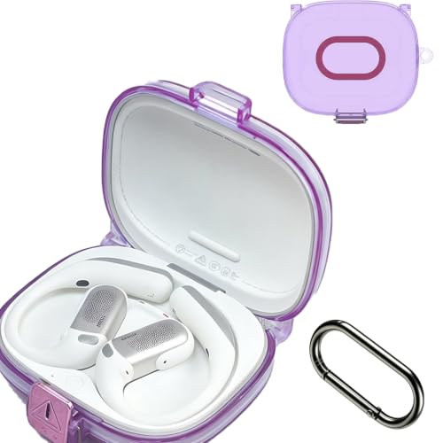 �ی�P�[�X For Shokz OpenFit Pro �P�[�X�yyhaochen�zTPU�f�� �h�� �h�o ���s �y�ʏ��^ �����h�~ �����h�~ ���ϖh�~ Shokz OpenFit Pro �ی�P�[�X�i�N���A�p�[�v���j