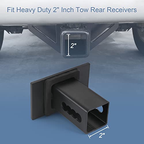 Jdmspeed American Flag Metal Trailer Hitch Cover Heavy Duty 2" Inch Tow Rear Receivers Plug Covers Usa American U.s. Flag Metal Emblem Guard For Pickup Trucks Cars Suv (Black) #TOP2