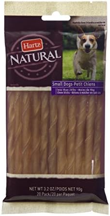 Hartz Natural Beefhide Twist Mini Dog Chews - Small, 20 Pack