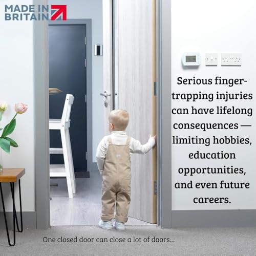 Image of Cardea Child Safety Door Finger Pinch Guard Hinge Protectors Pack - Clear (Single Pack)