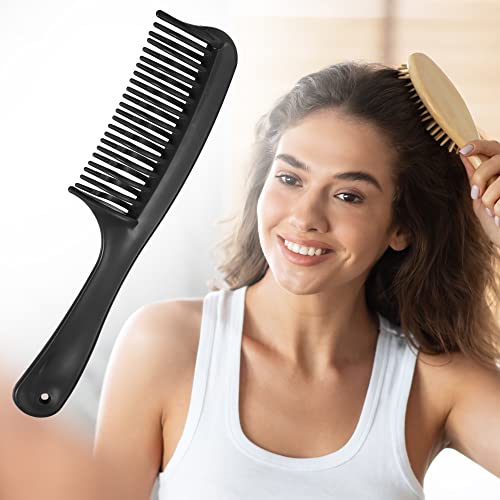 Peine desenredante doble fila para cabello rizado negro miniatura 6