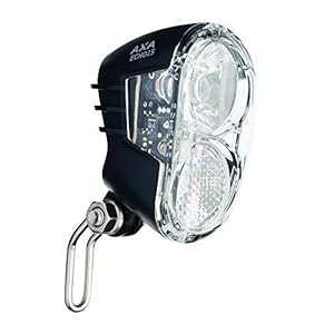 AXA 1 x koplamp Echo, zwart, 10 x 5 x 3 cm