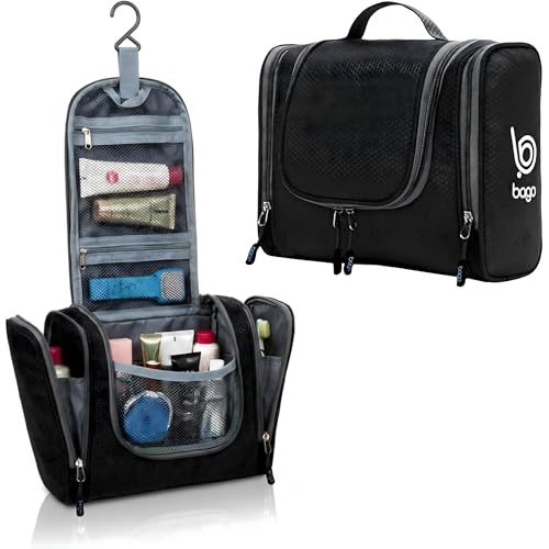 Bago Hanging Travel Toiletry Bag for Men and Women