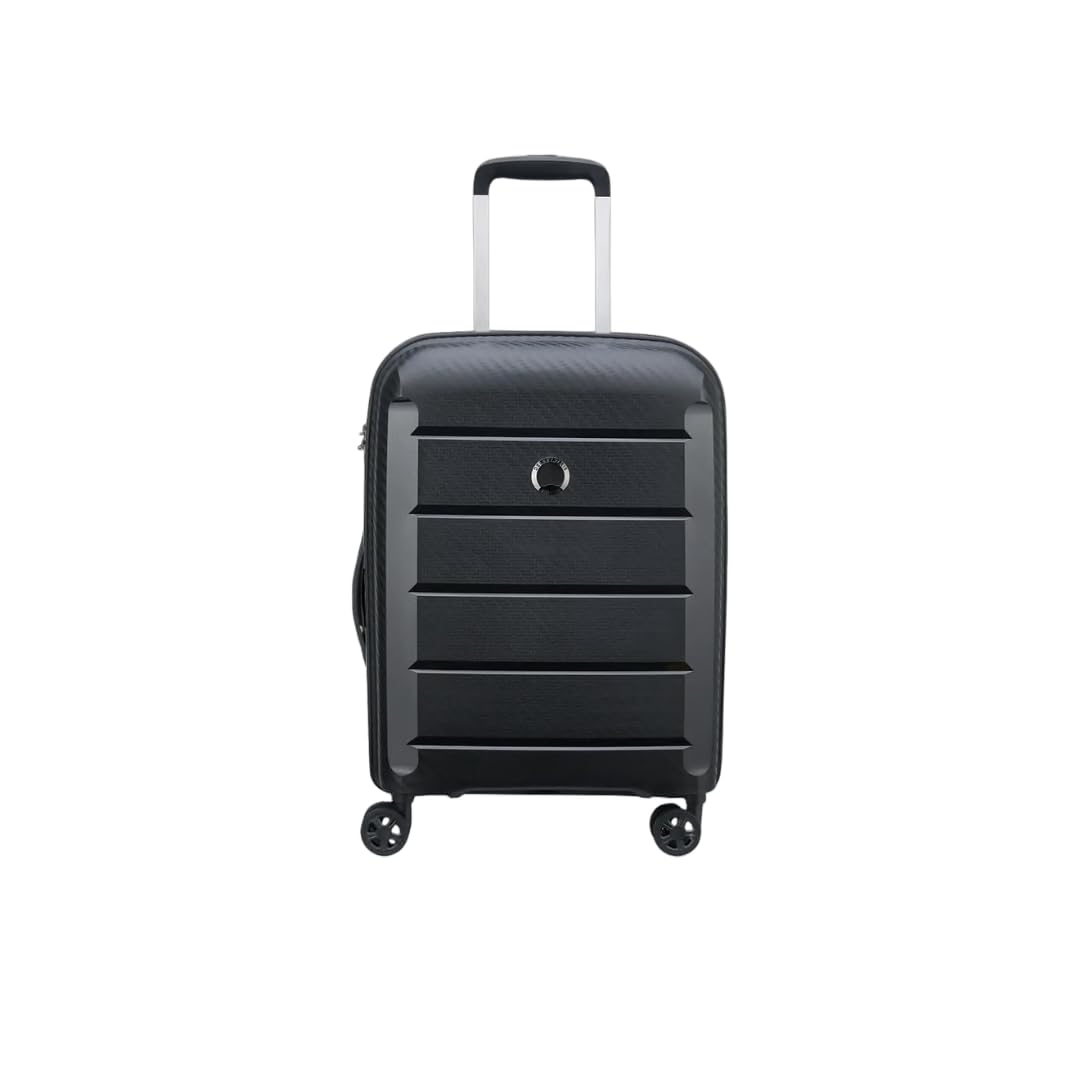 DELSEY Chariot cabine rigide 55X40X20 cm Extensible 4 roues BINALONG - Noir