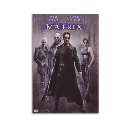 TESUXYEHH The Matrix 1 Póster decorativo de la película, lienzo para pared e impresión artística moderna para decoración de dormitorio familiar, 20 x 30 cm