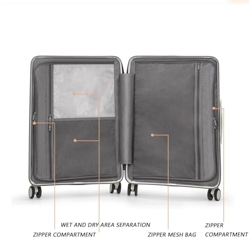 Simple Trolley Case, Shock-orbing Universal Wheel Suitcase for Business Trips (Cherry Blossom Pink A)2