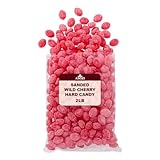 Wild Cherry Drops Hard Candy 2lb- Bulk Pack Claeys Old Fashioned Hard Candy - Cherry Candy Flavor- Sanded with Sugar - Perfect for Sore Throats (Wild Cherry)