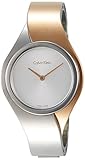 Durchmesser: 27mm Calvin Klein Damen Analog Quarz Uhr mit Edelstahl Armband K5N2M1Z6
