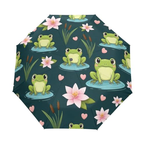 Parapluie automatique vert grenouille GAIREG portable pour la pluie en ville