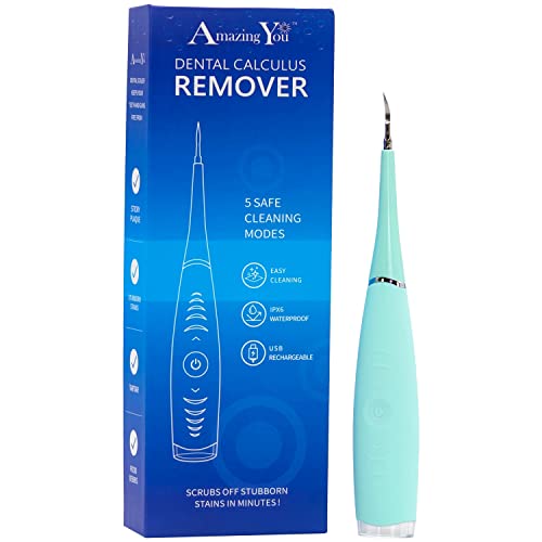 Want a Million Dollar Smile? Try Amazing You's Tooth Stain Eraser & Polisher. Dental Plaque Remover for Teeth. Removes Tartar Calculus & Plaque for a Brighter Whiter Smile. Ultrasonic Tooth Cleaner
