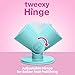 tweexy Hinge Untippable Nail Polish Bottle Holder | Anti-Spill Nail Polish Holder Stand, Tilted, IntelliStick Airlock Suction | Fingernail Painting, Nail Art Tools | Nail Polish Accessories (Zen Green)