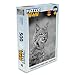 MuchoWow Puzzle 500 Pièces - Portrait d'un Lynx Roux - Noir et Blanc