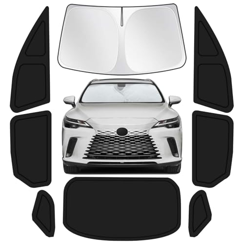 Image of for Lexus RX 2023-2025 Car Window Shades, 8pcs Privacy Sun Shade Set for Front Windshield Side and Rear Windows, Full Window Covers Keeps Vehicle Cool for Camping Napping