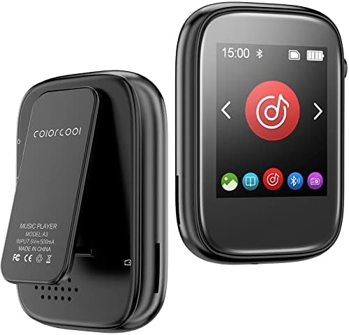 32GB Mp3 Player with Clip,Portable Mp3 Mp4 Music Player with Bluetooth 5.0 Good for Sports Support Pedometer FM Radio Voice Record Built-in Micro SD Card Slot and HD Speaker Earphone Included