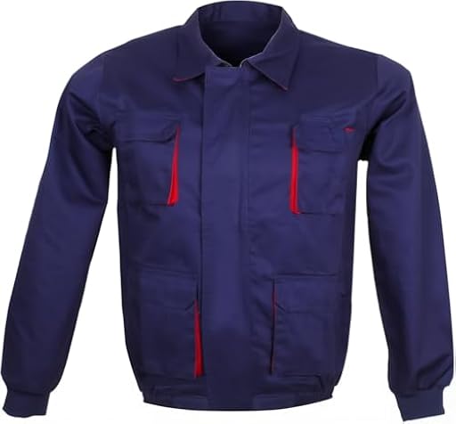 Victory KAIXUAN – CHAQUETA TRABAJO MULTIBOLSILLOS – CHAQUETA UNISEX DE SEGURIDAD TALLER MECÁNICO TÉCNICO – UNIFORME LABORAL INDUSTRIAL – SERIE 884 (52, Azul marino -8) | Ya disponible en tu tienda friki favorita! En mundofriki.es!