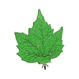 Parrot Perch Stand Cage Accessories Maple Leaf Multiuse Rest Station Paw Grinding Rod for Lovebirds Parakeets, Green