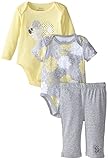 Calvin Klein Baby Girls' Long and Short Sleeve Creeper with Pants