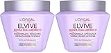 L'Oréal Paris, Mascarilla Hidratación Intensa, 100H de Hidratación, Cabello Más Voluminoso, Suave y Sano, Con Ácido Hialurónico, Para Cabello Deshidratado, Elvive Hidra Hyaluronico, 310 ml