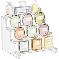 Lifewit 4-stufiger klarer Display Ständer, 1 Stück Kunststoffständer für Präsentation, Plastik Organizer für Figuren, Cupcakes, Schreibtischständer zum Ordnen und Dekorieren, 22.8cm