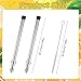 2 Pcs Straw Puncher For Plastic Lids Lemonade 304 Stainless Steel Straw Hole Puncher Punching Tools For Fresh Squeezed Lemonade Stand Supplies (7.9 Inch,Black)