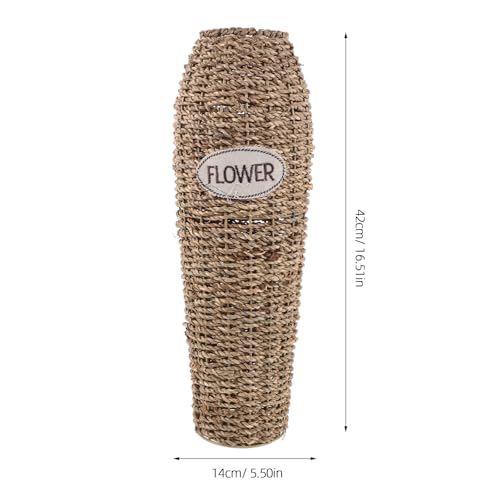 Vase panier pour fleurs séchées UKCOCO rustique pour salon et balcon