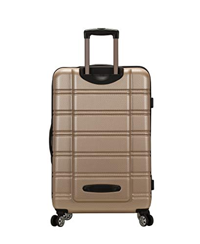 Rockland Melbourne Hardside Expandable Spinner Wheel Luggage, Champagne, 2 Piece (20"/28") image 3