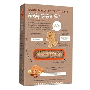 Buddy Biscuits 8 ozBox of Teeny Crunchy Canine Treats Made with Pure Peanut Butter