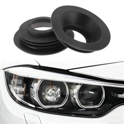 RATCHROLL 38mm Car Headlight Dust Cover Rubber Rubber Seal Protective Cover Winter Snow Headlight Protector Headlight Dust Cover for Most Car Truck RV 2 Pcs