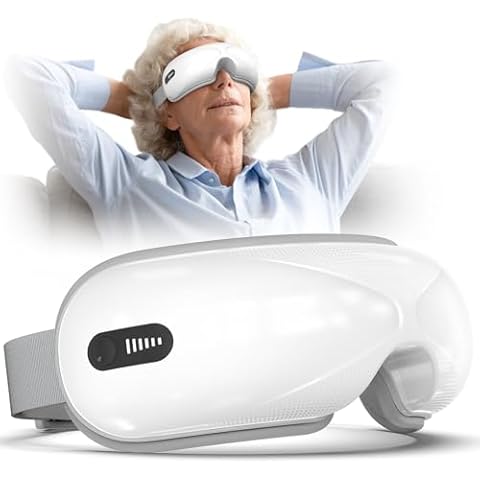 WERTYI Wireless Rechargeable Eye Massager with Bluetooth Cover