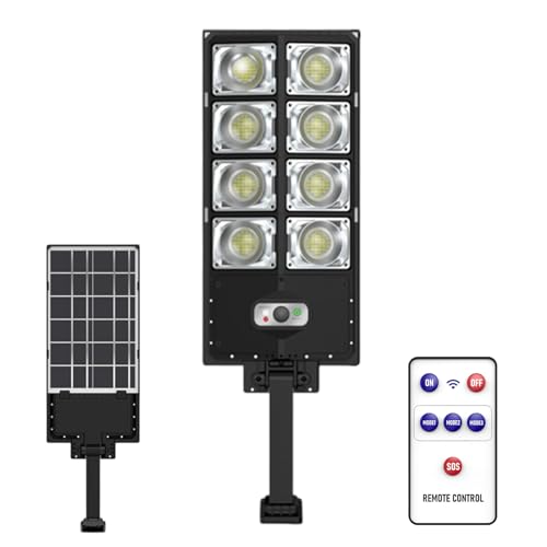 Lampe solaire pour extérieur étanche et applique de sécurité pour jardin et parking