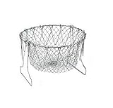 Foldable Fry Basket, Multi-Function Stainless Steel Fry Foldable Fry Basket,Poaching Boiling Deep...