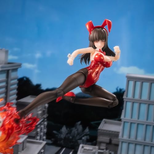 Figura de acción anime 6.1 pulg 1/12 Bunny Girl Rena miniatura 3