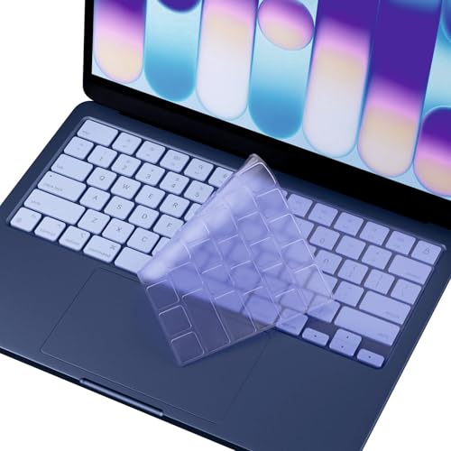 Image of Gear Guard Keyboard Cover Skin for 2026 New MacBook Neo 13 inch 256GB with Apple A18Pro Chip /A3404, Premium Ultra Thin Keyboard Protector for MacBook Neo 13'' A18 Pro Accessory (Indigo Clear)