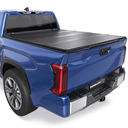 KUIPERAUTO Fiberglass Quad Hard Truck Tonneau Cover Compatible for 2000-2006