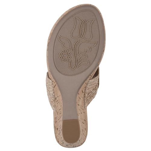 WHITE MOUNTAIN Women's Affogato Wedge Sandal, Sand Smooth, 6.5 M by WHITE MOUNTAIN - Used condition - Image 8