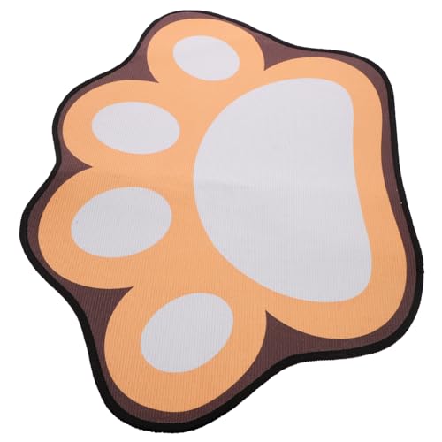 HEMOTON Pet Feeding Mat Quick Dry Cat Food Bowl Mat for Indoor Use Easy to Reusable Pet Food Mat Insulated Design with Paw Print Pattern for Cats and Kittens