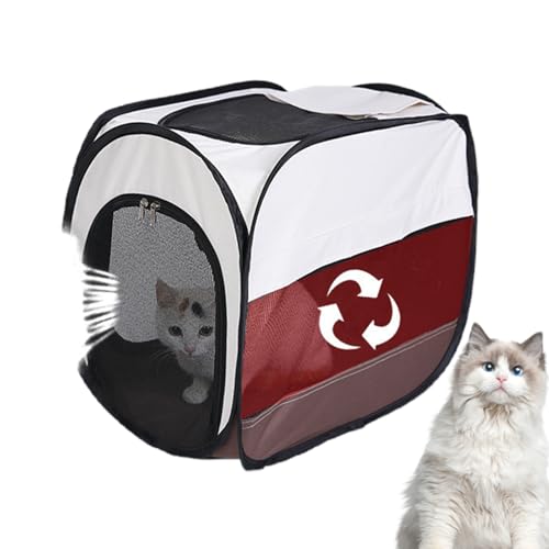 Caja de Secado para Perros, secador de Pelo para Mascotas, casa de Cuidado, Jaula para Gatos, Sala de Secado | Caja colapsible Multifuncional, baño Plegable para Mascotas, Accesorios de