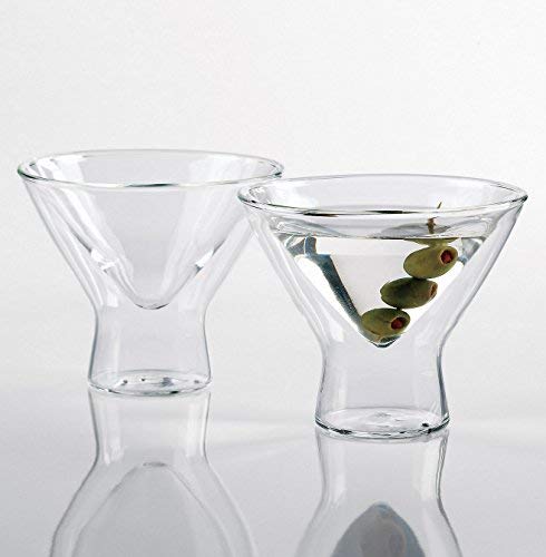 Verre à double paroi Martini isotherme 200 ml sans condensation lot de 4