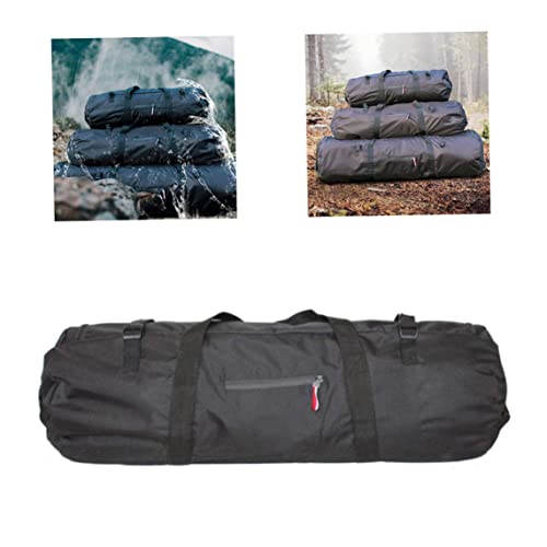 Bolsa para tienda de campaña impermeable - bolsa de almacenamiento con cremallera, asas, carga pesada de 20KG, plegable, anti-robo para camping miniatura 3