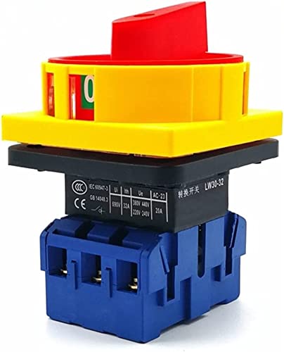 Interrupteur changement came SZD11-40A triphasé AC 600V rotatif à 2 positions ON-OFF pour moteur