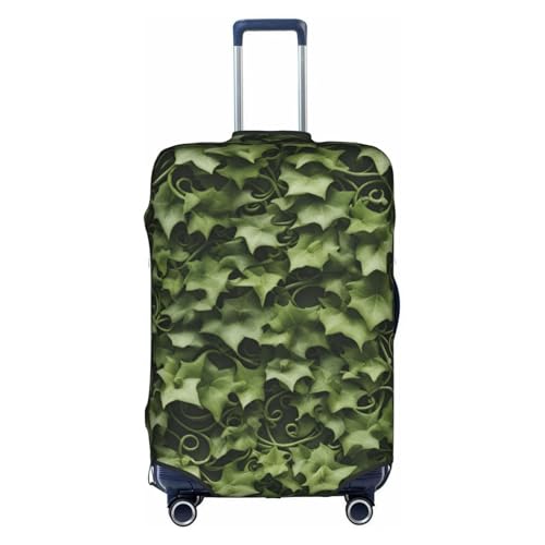 Housse de valise anti rayure blanche élastique motif floral taille S