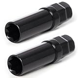 Circuit Performance Black 7 Point Star Spline Lug nut Tool Key (2 Tools)