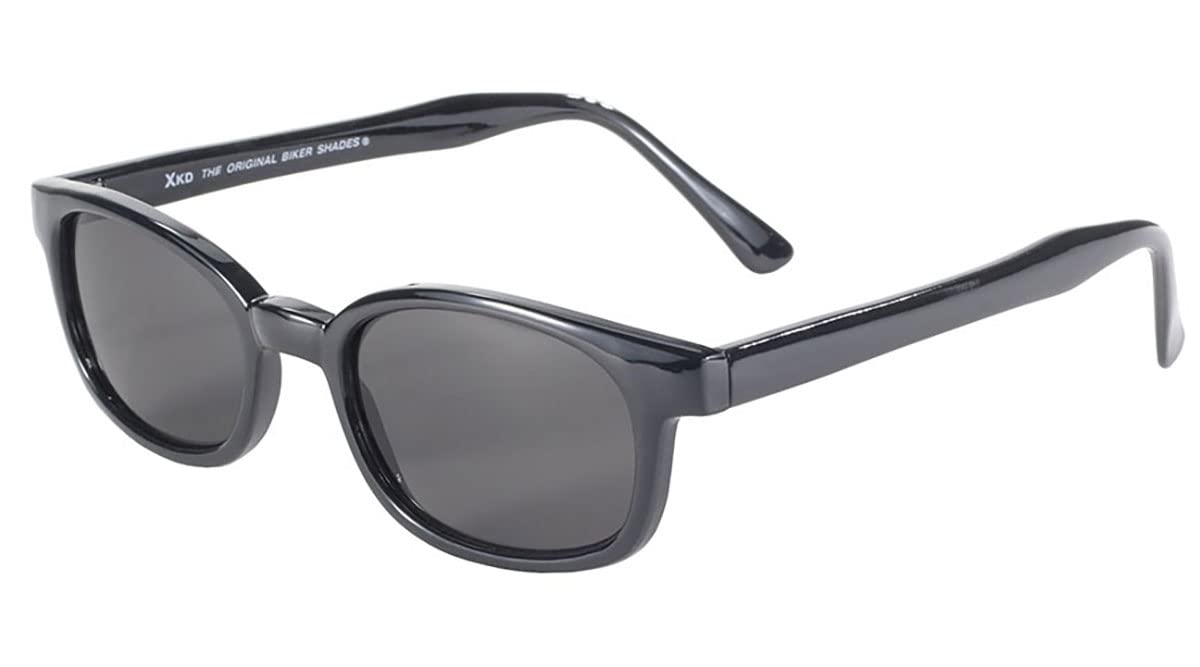 X-KD's 1010 - Gafas de sol deportivas y motoristas - Hombres y mujeres - Se ajustan bajo casco moto bicicleta esquí - Lente ahumada UV400 - Portadas por Jax Teller y SAMCRO Sons of Anarchy
