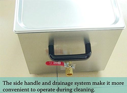 Miniatura 4 de JeKen 20L Limpiador ultrasónico profesional con temporizador digital y calentador de acero inoxidable PS-G60A