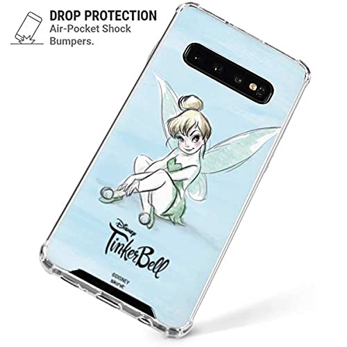 Skinit Clear Phone Case Compatible With Samsung Galaxy S10 Plus - Officially Licensed Disney Tinker Bell Believe In Fairies Design #TOP2