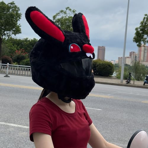 Funda para casco de moto con diseño de animal de peluche 2