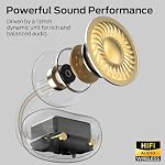 Monster AC220 Open Ear Clip-On Earbuds, Bluetooth 6.0 Wireless Headphones with 13mm Driver, AI-Enhanced Clear Calls, Lightweight Running Earbuds, 22H Playtime, IPX5 Waterproof, White