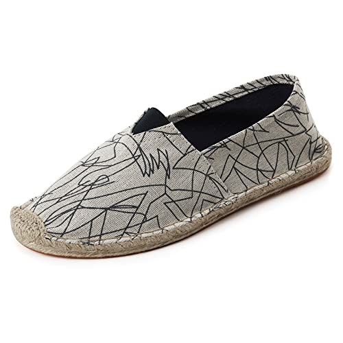 Espadrilles for Men with Flat Slip-on Fashion Casual Classic Canvas
