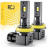 RCJ H11 LED Bulb, H8 H9 H16 Fog Bulbs 100W 30000LM Super Bright with Cooling Fan,...