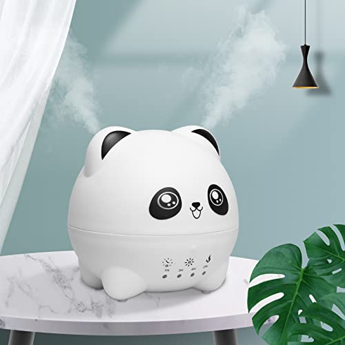 Mightree Mini Cool Mist Humidifiers For Bedroom, Quiet Operation Aroma Diffuser, Single Room Air Humidifiers With 7 Color Led Lights, 2 Levels Mist, Timer & Auto Shut-Off, For Office Desk #TOP1